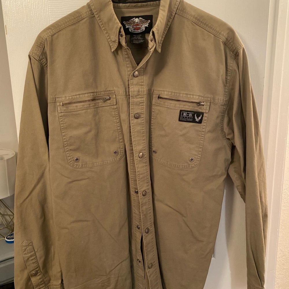 Harley Davidson long sleeve button down